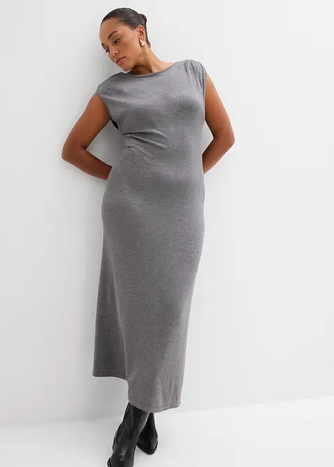 Robe en fine maille de viscose m&eacute;lang&eacute;e, bonprix