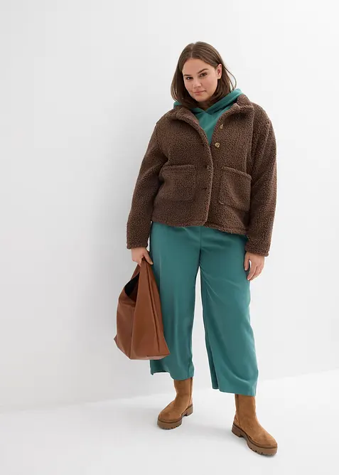 Pantalon raccourci en viscose mélangée, bonprix