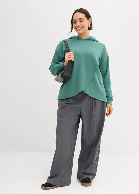 Sweat à capuche en douce viscose mélangée, bonprix