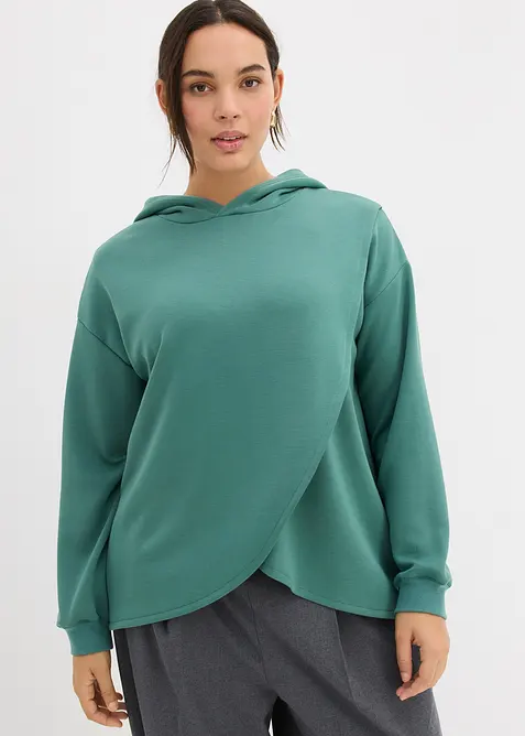 Sweat à capuche en douce viscose mélangée, bonprix