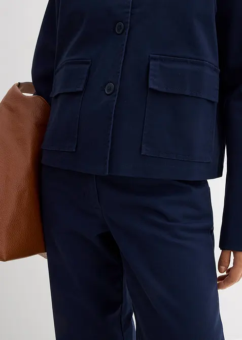 Veste courte de mi-saison en coton extensible, bonprix