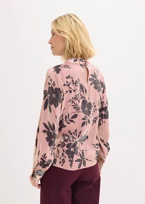 Blouse en satin de viscose mélangée, bonprix