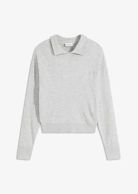 Pull en fine maille de viscose mélangée, bonprix