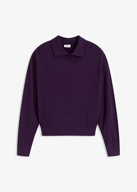 Pull en fine maille de viscose mélangée, bonprix