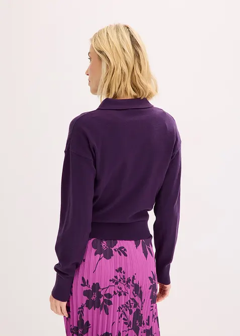 Pull en fine maille de viscose mélangée, bonprix