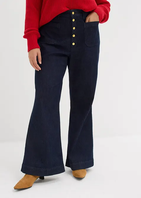 Jean flare taille haute, bonprix