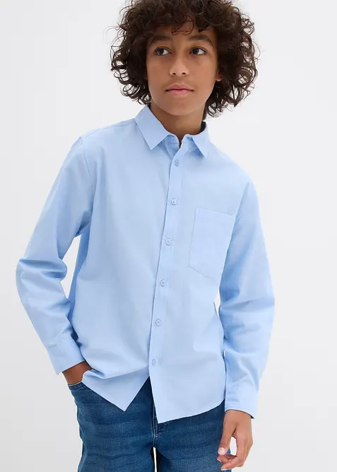 Chemise manches longues Oxford 100% coton, bonprix
