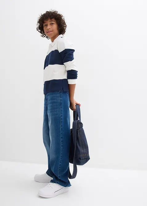 Sweat polo 100% coton, bonprix