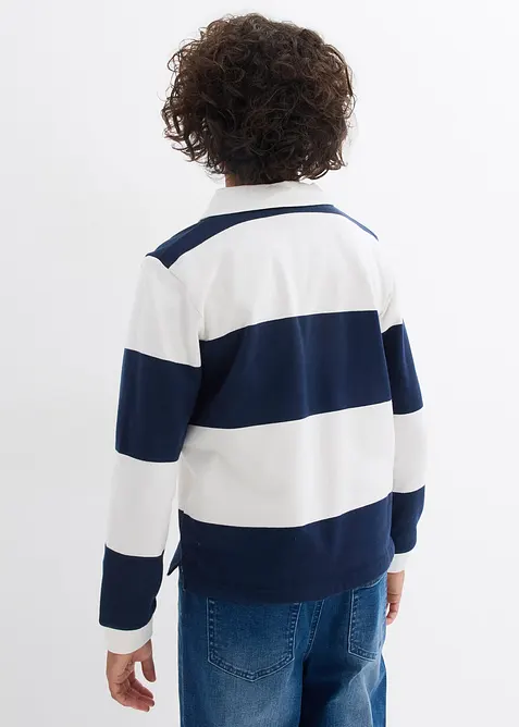 Sweat polo 100% coton, bonprix