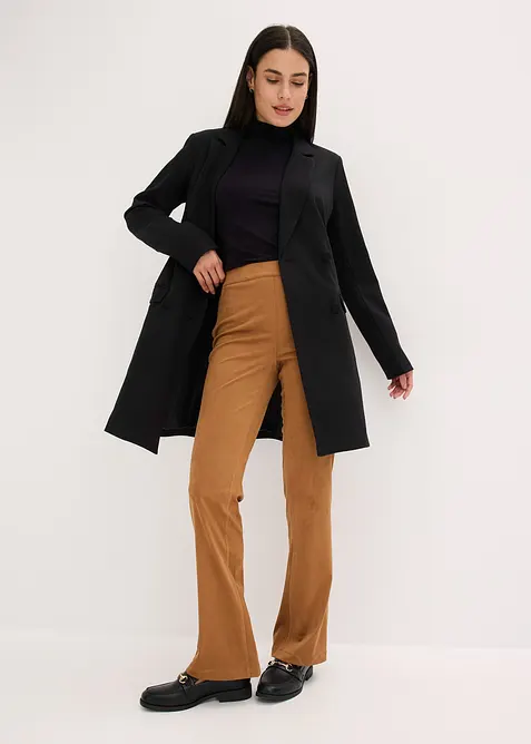 Blazer long en Punto di Roma, bonprix