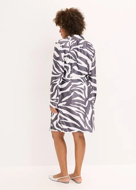 Robe portefeuille en satin fluide, bonprix