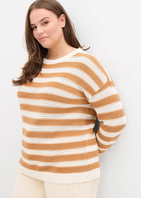Pull oversize 100% coton, bonprix