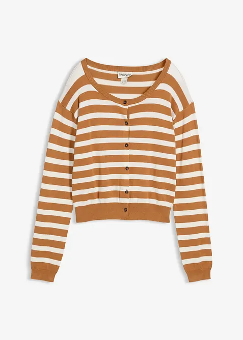 Gilet en fine maille de viscose mélangée, bonprix