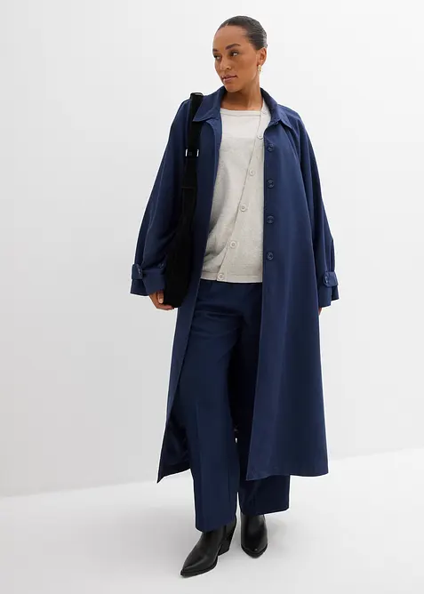 Pull en fine maille à boutons asymétriques, bonprix