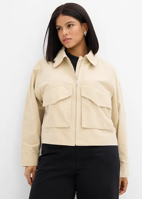 Veste courte esprit trench, bonprix