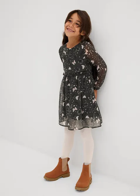 Robe évasée en mousseline, bonprix