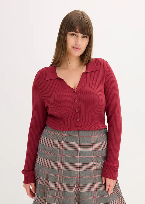 Pull doux en fine maille, viscose majoritaire, bonprix