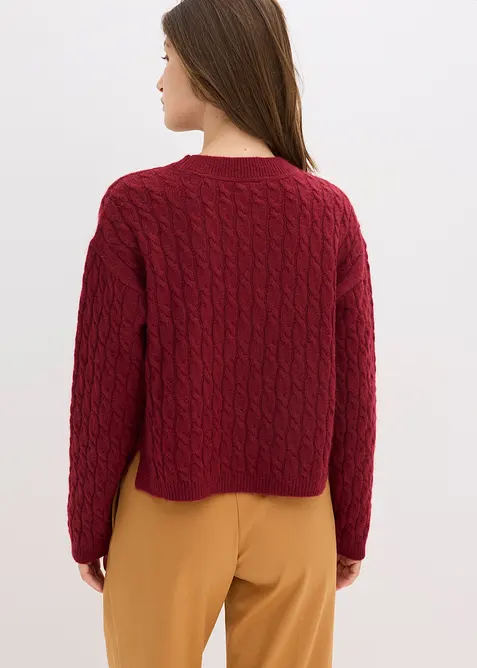 Pull à motif torsadé, bonprix