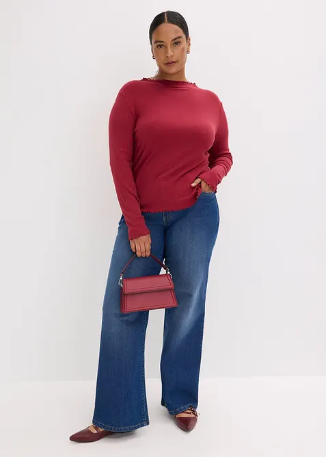 T-shirt côtelé, bonprix