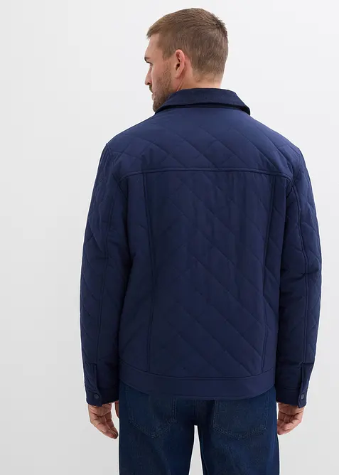 Veste matelassée avec col en velours côtelé, bonprix