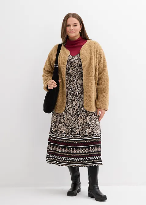 Robe longue en viscose douce et extensible, bonprix