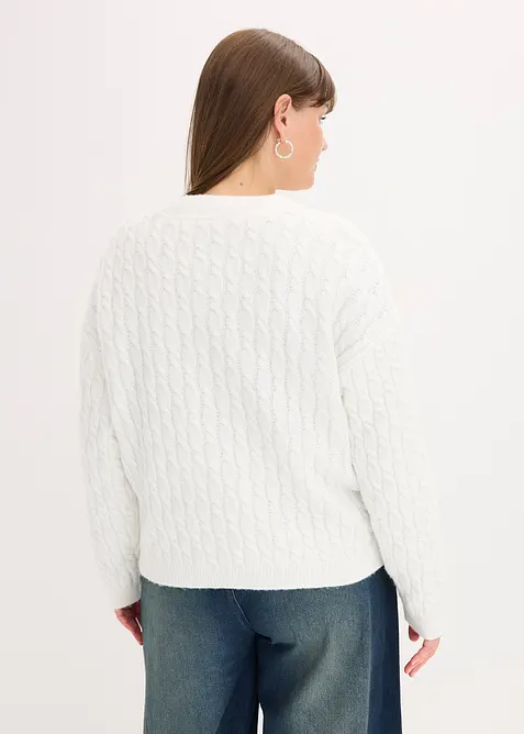 Pull à motif torsadé, bonprix