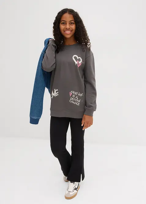 Sweat-shirt 100% coton, bonprix