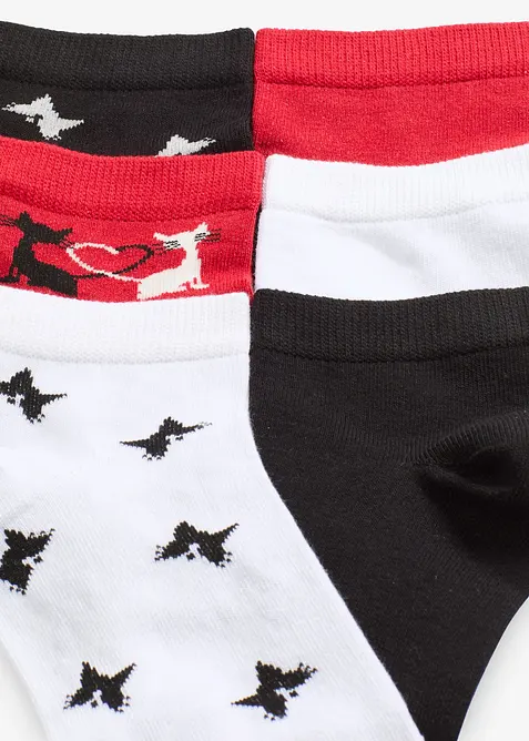 Lot de 7 paires de chaussettes courtes coton majoritaire, bonprix