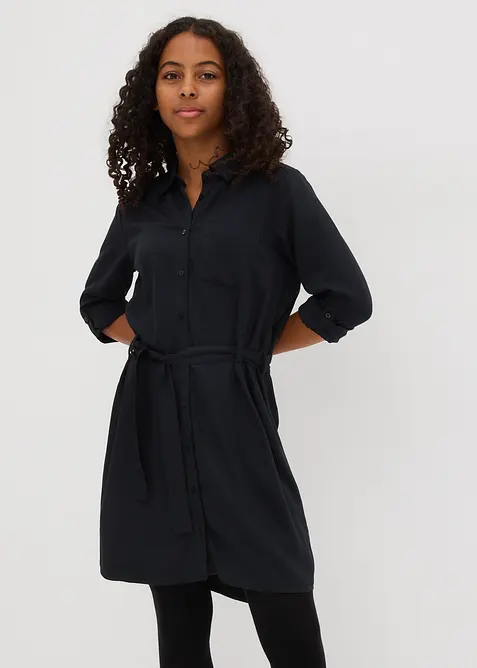 Robe-chemise en viscose fluide, bonprix