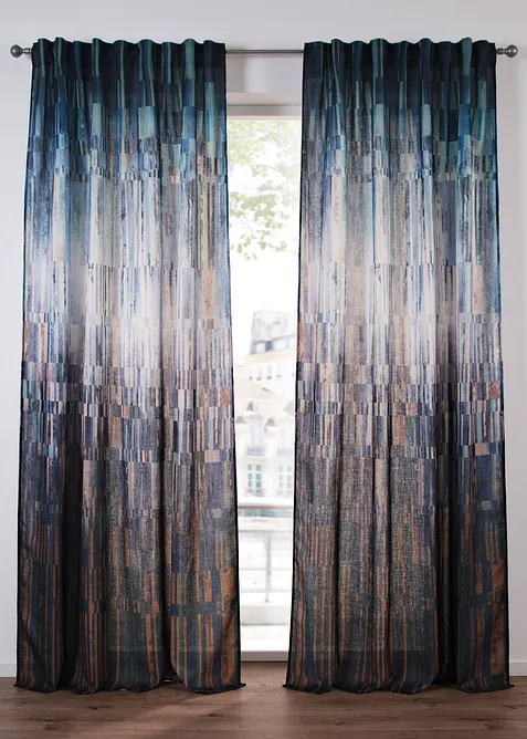 Rideau à motif graphique (1 pce), bonprix