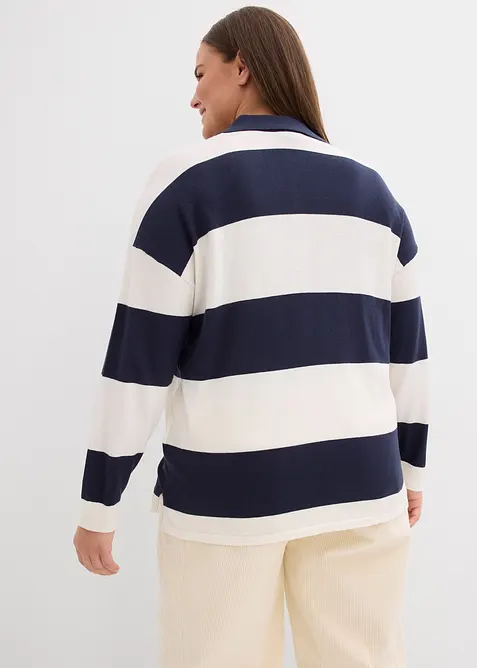 Pull oversize à col polo, bonprix