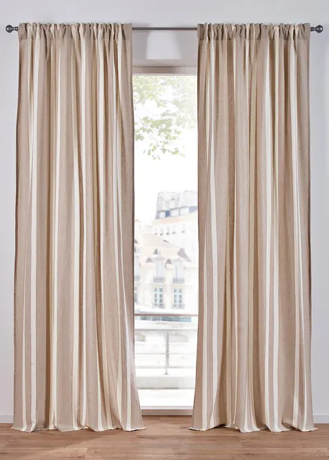 Rideau en coton (1 pce), bonprix