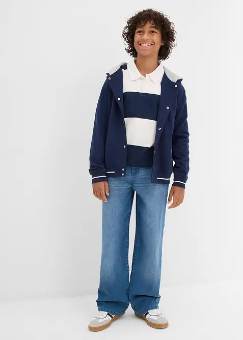 Jean à taille réglable, coupe droite et loose, bonprix