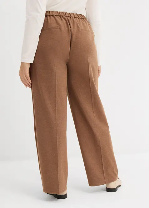 Pantalon large &agrave; pinces, bonprix