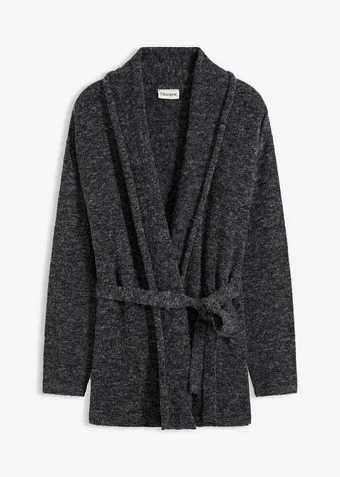 Gilet en maille poils duveteuse, bonprix