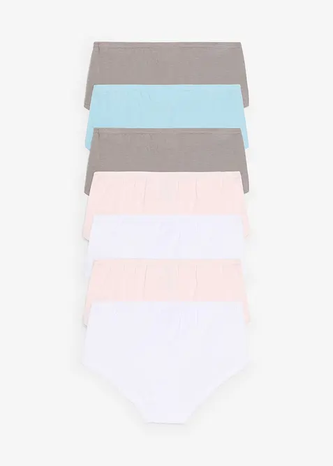 Lot de 7 culottes en coton doux avec n&oelig;ud en satin, bonprix