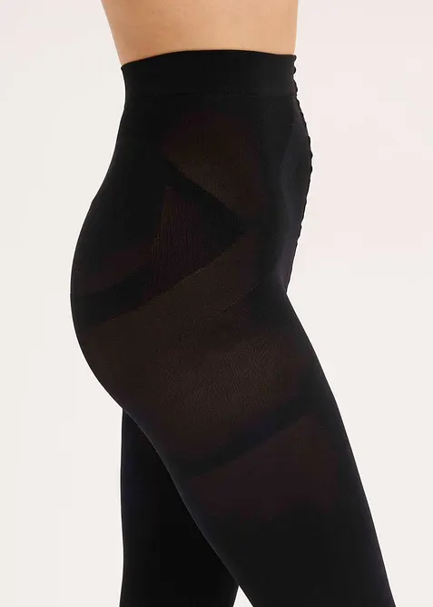 Legging sculptant ultra-opaque à ceinture confort, effet push-up et ventre plat 80 DEN, bonprix