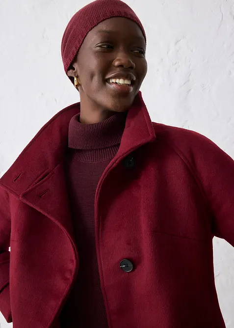 Bonnet en fine maille de laine m&eacute;rinos, bonprix