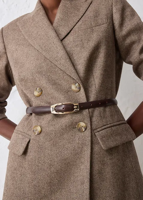 Ceinture fine en cuir, bonprix