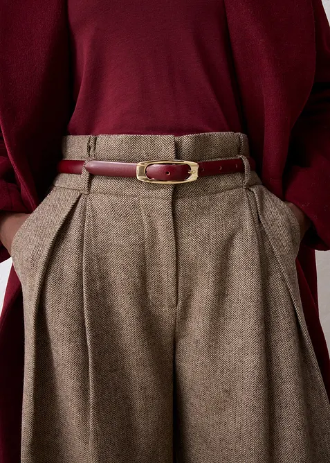 Ceinture fine en cuir, bonprix