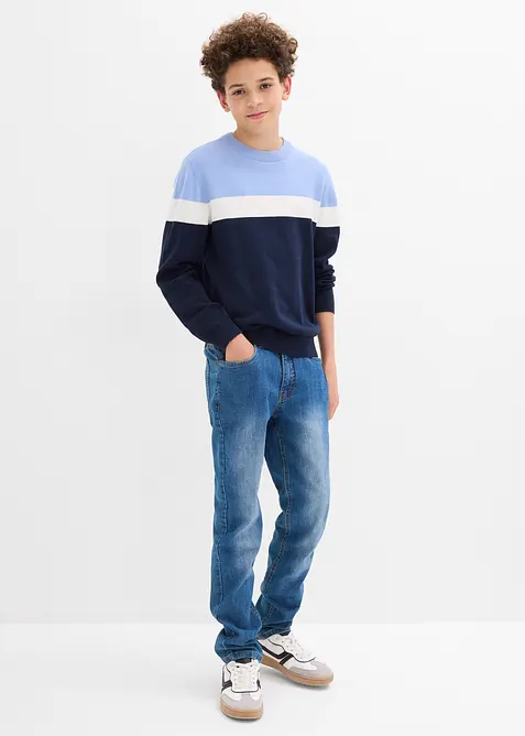 Pull en fine maille 100% coton, bonprix