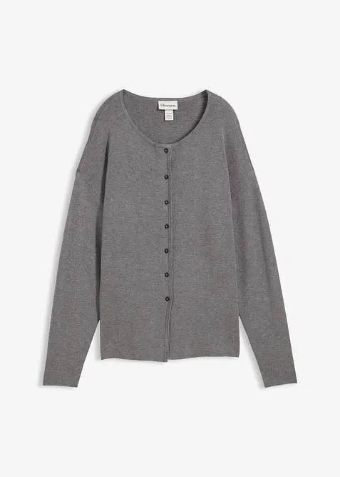 Gilet cintré en maille de viscose mélangée, bonprix