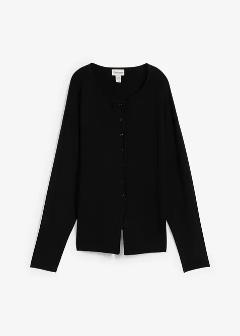 Gilet cintré en maille de viscose mélangée, bonprix