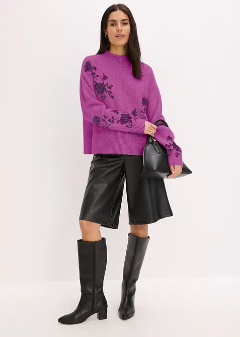 Pull brodé de sequins, bonprix