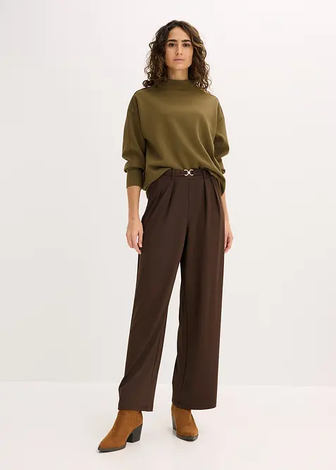 Sweat oversize en mati&egrave;re n&eacute;opr&egrave;ne douce, bonprix