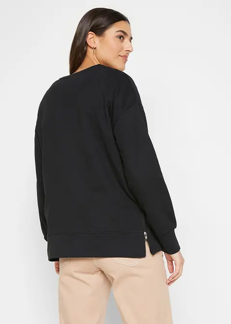 Sweat en coton mélangé, bonprix