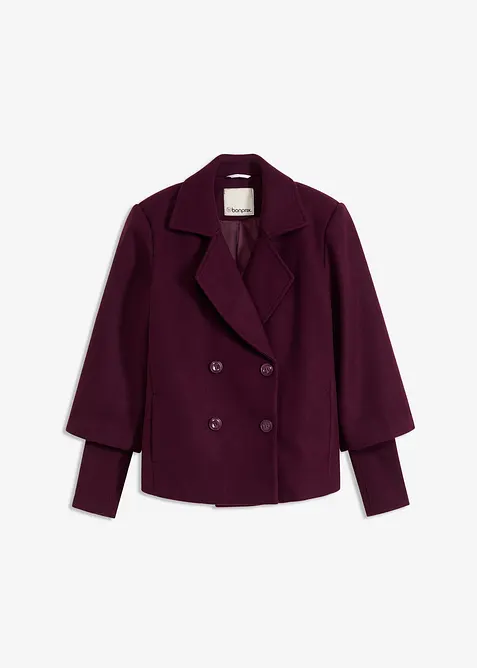 Caban avec manches en maille, bonprix