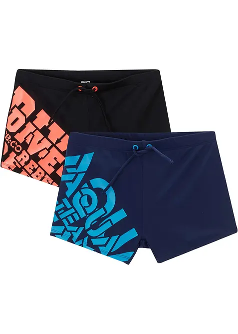 Lot de 2 shorts de bain, bonprix