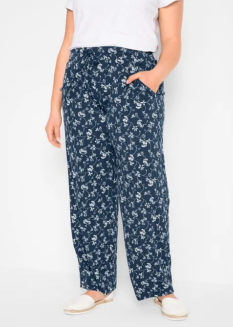 Pantalon palazzo en viscose extensible, bonprix
