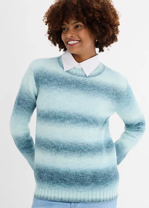 Pull doux en grosse maille contenant de la laine, bonprix